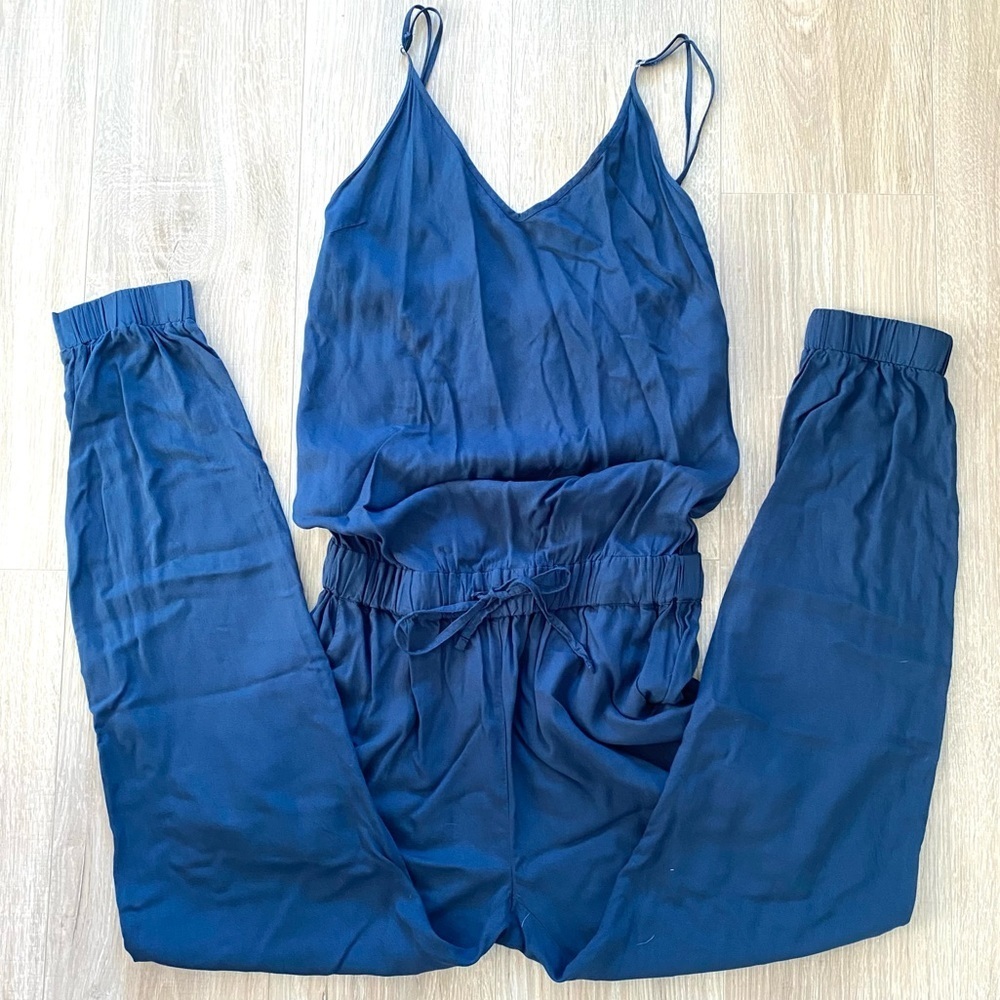 Jachs Girlfriend Teal Blouson Jumpsuit Sz S